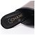 Timeless Chanel Leder-Sandalen mit Perlenabsatz Schwarz Silber - Ansicht 5