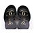 Timeless Chanel Leder-Sandalen mit Perlenabsatz Schwarz Silber - Ansicht 7