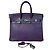Hermès Birkin 25 Blu Mare in pelle di capra chiusura argento Viola scuro