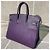 Hermès Birkin 25 Blu Mare in pelle di capra chiusura argento Viola scuro - vista 2