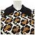 Vestido de seda Fendi FDA941 AD9W Castaño Negro Blanco Estampado de leopardo - vista 7