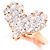 Autre Marque Au750 Diamantring Pink