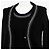 Top de punto 2 en 1 en mezcla de algodón Salvatore Ferragamo Negro - vista 2