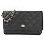 Chanel Timeless Classic Caviar Skin Wallet on Chain Black