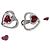 Orecchini Fred in tourmalina a cuore e diamante Argento