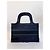 Borsa Dior "Mini Book Tote" in tela camouflage blu navy - vista 5