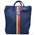 Borsa Tote Verticale Moynat Blu in Tela