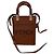 Borsa Fendi Sunshine Mini Music Folder Marrone Pelle