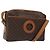 Céline Celine Vintage Macadam Canvas and Leather Marrone