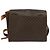 Céline Celine Vintage Macadam Circle Logo Canvas and Leather Marrone - vista 2