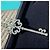 Tiffany & Co Collana Tiffany Keys Chiave Fiore di Ciliegio Oro Bianco e Diamanti Argento - vista 8