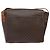 Céline Celine Vintage Macadam Circle Logo Canvas and Leather Castaño - vista 2
