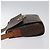 Céline Celine Vintage Macadam Circle Logo Canvas and Leather Castaño - vista 4