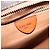Céline Celine Vintage Macadam Circle Logo Canvas and Leather Castaño - vista 6