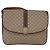 Céline Celine Vintage Macadam Canvas and Leather Beige