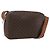 Céline Celine Vintage Macadam Schultertasche aus Canvas Mittel Braun