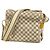 Borsa a Spalla Naviglio Damier Azur di Louis Vuitton Bianco