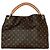 Borsa Tote Artsy MM Monogramma Louis Vuitton Marrone - vista 3