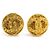 Vintage Gold Clip Ohrringe von Chanel Golden