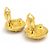 Vintage Gold Clip Ohrringe von Chanel Golden - Ansicht 4