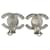 Orecchini a clip in argento Chanel - vista 4