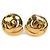 Vintage Gold Clip Ohrringe von Chanel Golden