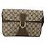 Gucci Borsa a Spalla GG Supreme PVC Beige Oro 904 02 025 Auth 175264 D'oro - vista 13
