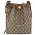 Gucci Borsa GG Supreme Web Sherry Line in PVC beige e oro 41 02 034 Auth 175632 D'oro - vista 13
