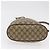 Gucci Borsa GG Supreme Web Sherry Line in PVC beige e oro 41 02 034 Auth 175632 D'oro - vista 5