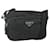 Borsa a Spalla PRADA Nylon Nero Argento Auth BA12104