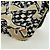 CHANEL Pochette a Catena Matelassé Bandiera a Scacchi Cotone Beige CC Auth YKZ1020SAM D'oro - vista 17