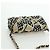 CHANEL Pochette a Catena Matelassé Bandiera a Scacchi Cotone Beige CC Auth YKZ1020SAM D'oro - vista 6