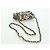 CHANEL Pochette a Catena Matelassé Bandiera a Scacchi Cotone Beige CC Auth YKZ1020SAM D'oro - vista 7