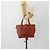 Chloé Borsa a mano Chloe Ellen in pelle rossa e oro Auth BA12010A Rosso D'oro - vista 23