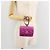 CHANEL Pochette Matelassé con Moschettone Pelle Verniciata Rosa Argento CC Auth YKZ1380A - vista 23