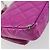 CHANEL Pochette Matelassé con Moschettone Pelle Verniciata Rosa Argento CC Auth YKZ1380A - vista 8