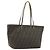 FENDI Zucca Canvas Tote Bag PVC Schwarz Braun Auth 175656