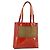 PRADA Tote Bag aus rotem lackiertem Leder mit Silber Auth ti3877