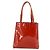 PRADA Tote Bag aus rotem lackiertem Leder mit Silber Auth ti3877 - Ansicht 2
