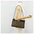 Borsa a Spalla in Tela Trotter Christian Dior Blu Navy Oro Auth 175155 D'oro - vista 20