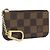 LOUIS VUITTON Pochette Cles Damier Ebene Münzgeldbörse N62658 LV Auth 176507