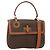 Céline Borsa a mano in tela Macadam CELINE in pelle PVC 2 in 1 marrone oro Auth YKZ1558A