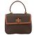 Céline Borsa a mano in tela Macadam CELINE in pelle PVC 2 in 1 marrone oro Auth YKZ1558A - vista 13