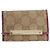 Gucci Estuche para llaves GG Canvas 2 Set Beige Oro Auth ti3906 Dorado - vista 2