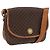 16 Céline Borsa a Spalla in Tela Macadam CELINE in Pelle PVC Marrone Oro Auth ka3857 D'oro