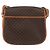 16 Céline Borsa a Spalla in Tela Macadam CELINE in Pelle PVC Marrone Oro Auth ka3857 D'oro - vista 2