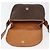 16 Céline Borsa a Spalla in Tela Macadam CELINE in Pelle PVC Marrone Oro Auth ka3857 D'oro - vista 9