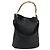 Gucci Bamboo Schultertasche Leder 2way Schwarz Silber Auth ka3910