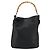 Gucci Bamboo Schultertasche Leder 2way Schwarz Silber Auth ka3910 - Ansicht 2
