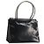 Borsa tote in pelle nera e argento Salvatore Ferragamo Auth YKZ1497 Nero